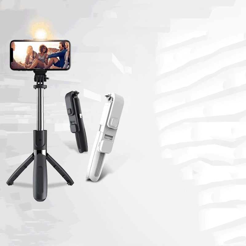 Compatible with Apple, Selfie Stick With Supplementary Light Three-Tone Light  Horizontal And Vertical Shot Tripod