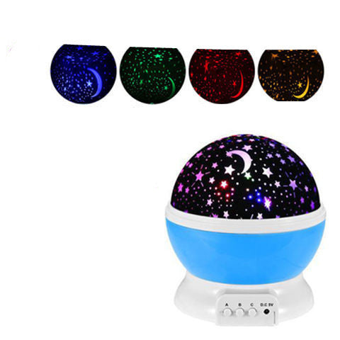 LED Projector Light USB Starry Sky Night Light Rotating Bedside Table Lamp For Kids Home Decoration Desk Light Atmosphere