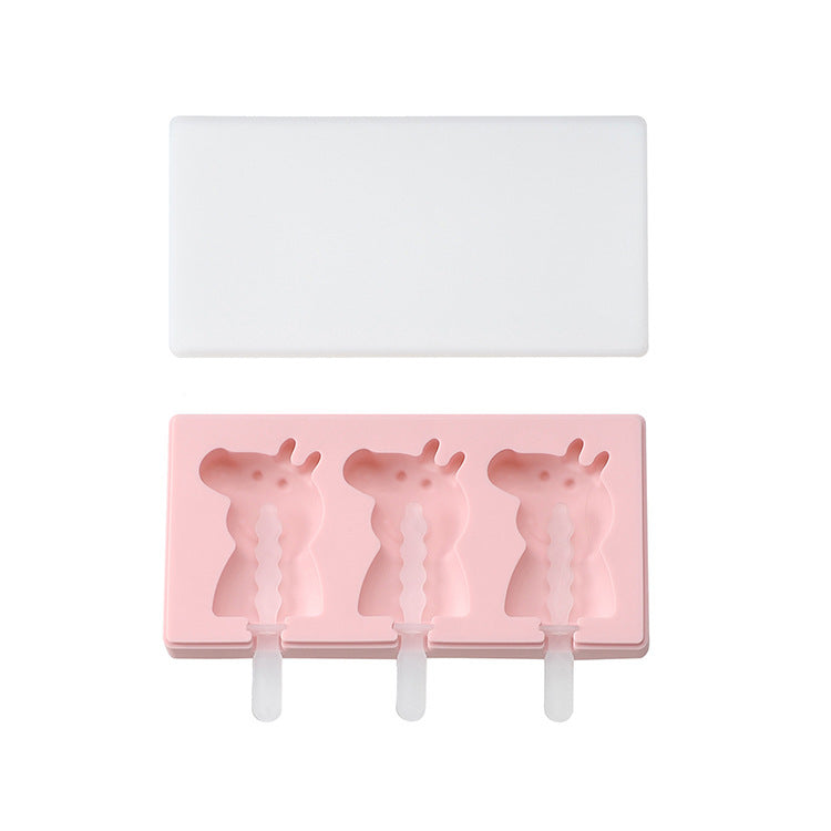 Siamese Ice Cream Mold With Lid Silicone Ice Cream Stick Ice Mold