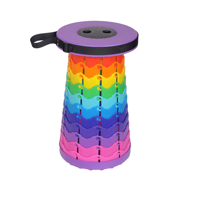 Portable Travel Folding Retractable Rainbow Stool