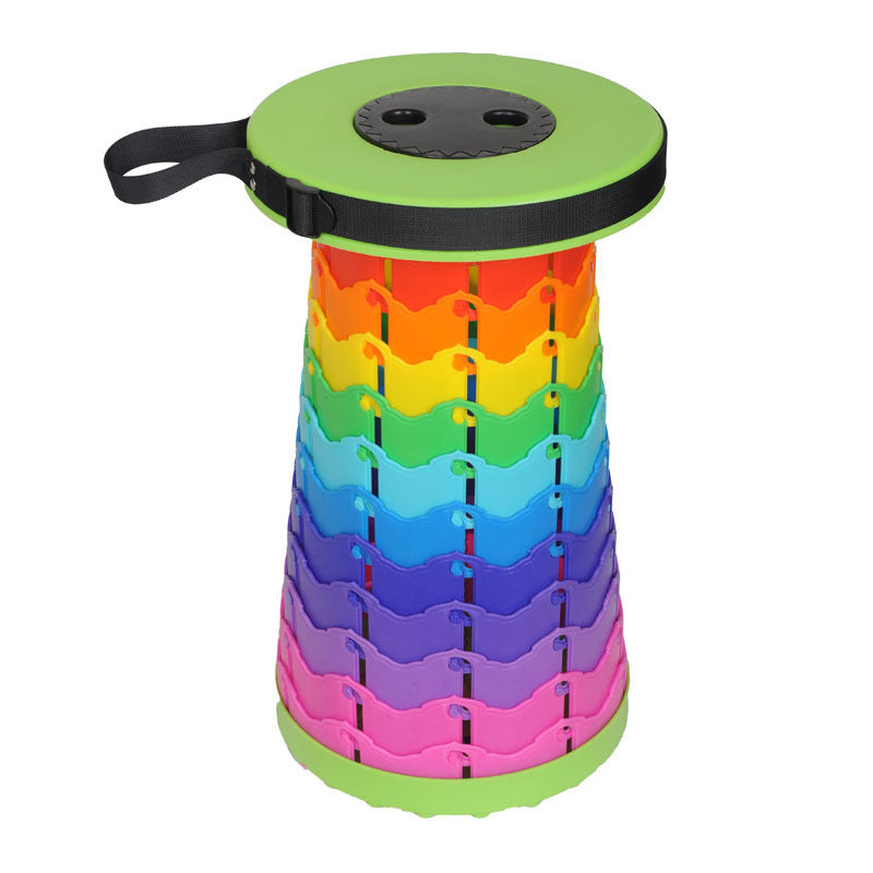 Portable Travel Folding Retractable Rainbow Stool