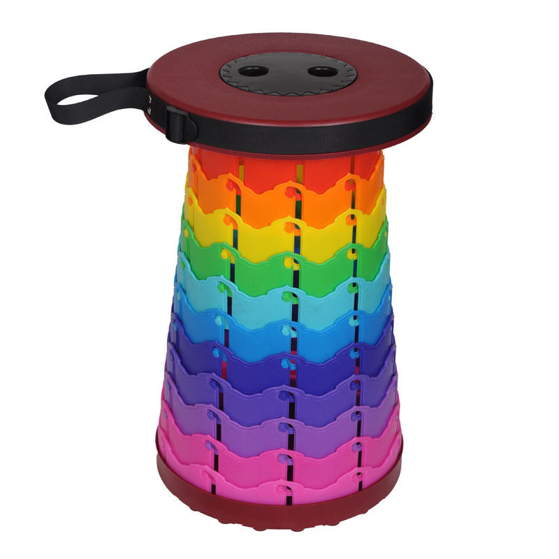 Portable Travel Folding Retractable Rainbow Stool