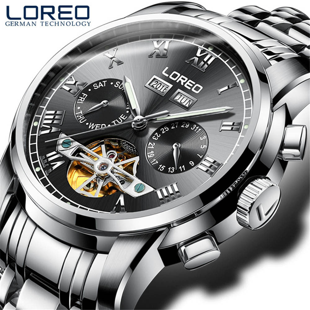 LOREO horloge mechanisch herenhorloge