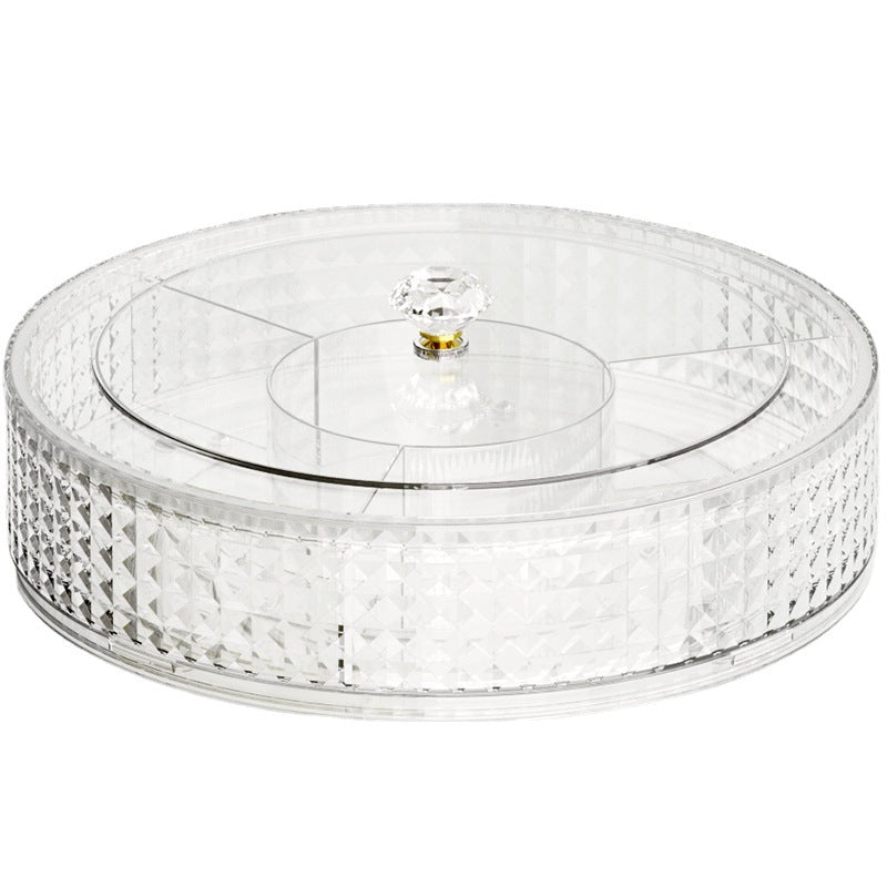 Diamantpatroon ronde roterende fruitschaal