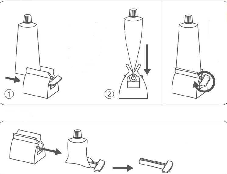 Toothpaste Squeezer Plastic Toiletries