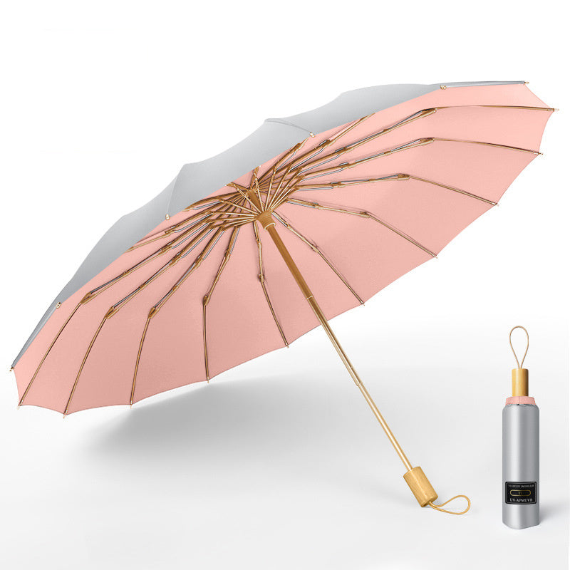 Sun umbrella double-purpose folding umbrella