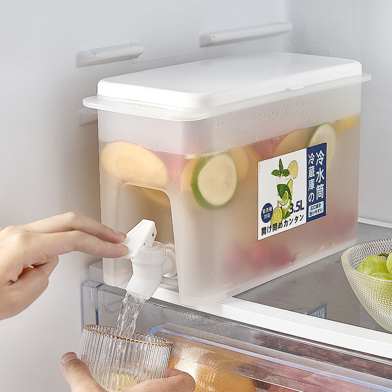 Refrigerator Storage Jars Large Capacity Cold Water Kettle With Faucet Household Storage Plastic Lemonade Bottle Container