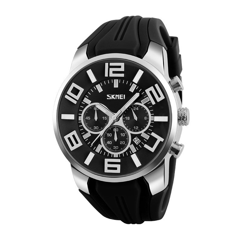 explosion men waterproof quartz watch calendar Mens watch wholesale personality simple one generation