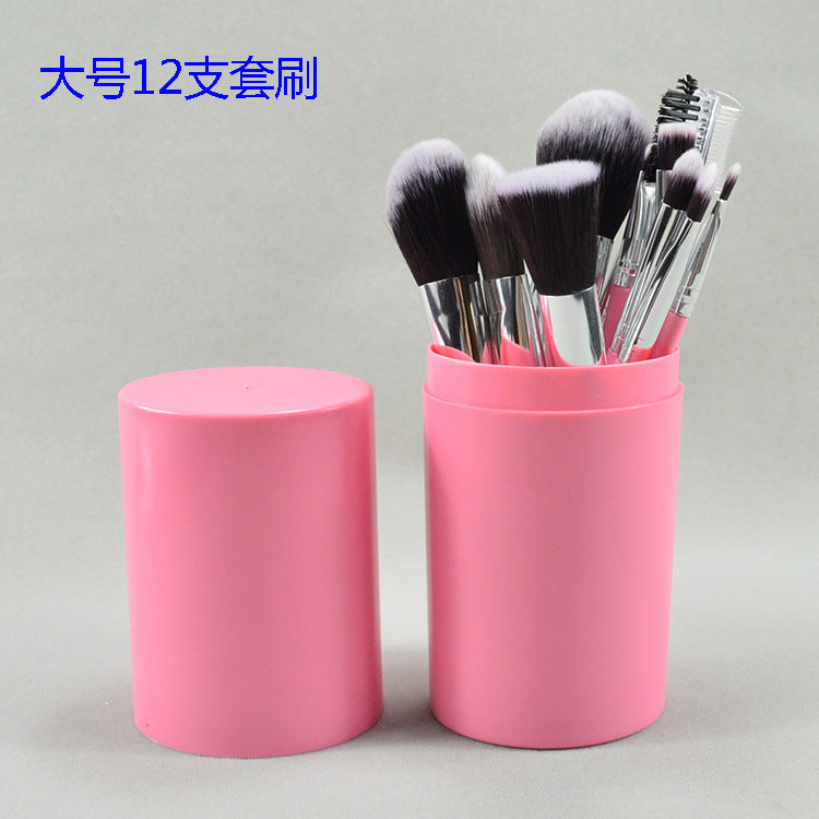 Mai Naiqi Verkoop Nieuwe 12 make-upborstel Cilinderborstelset Blush Brush Beauty Tools