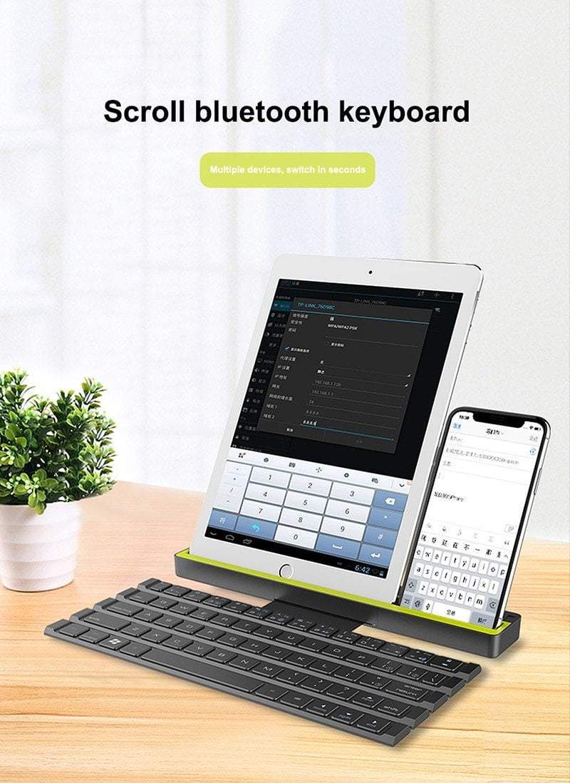 Flexible Roll Folding Bluetooth Keyboard