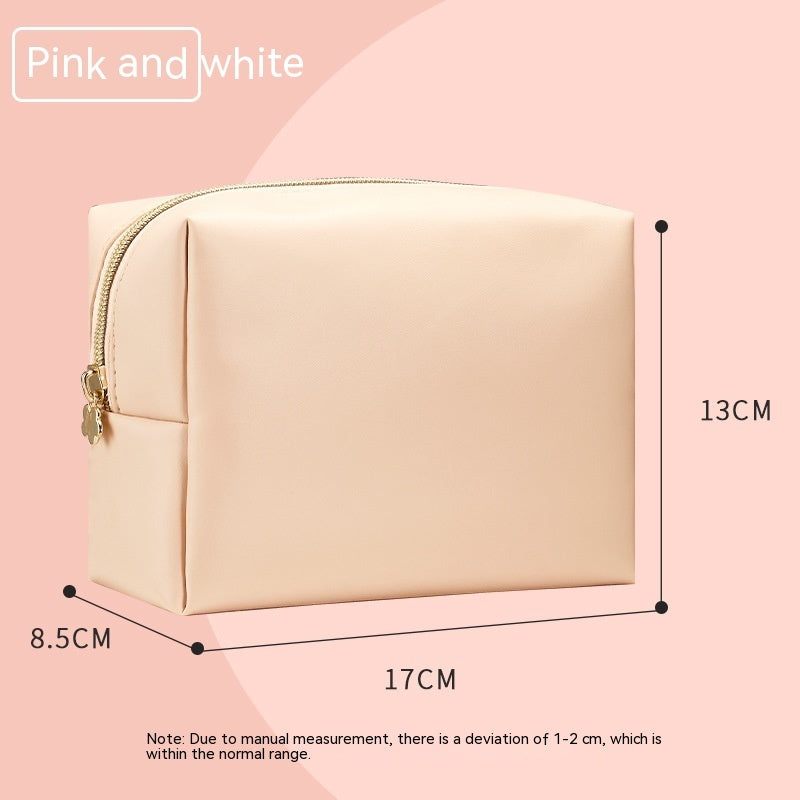 Removable Pu Leather Cosmetic Bag Travel Carrying Case