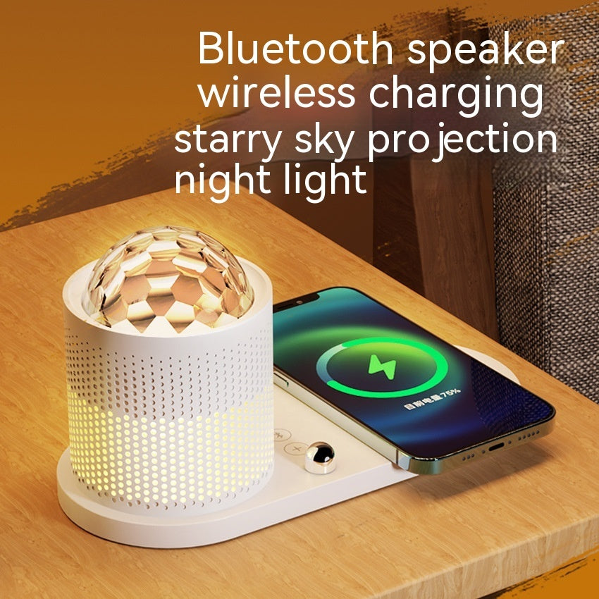 Bluetooth-luidspreker Draadloze oplader Sterrenhemel Kleine nachtlamp