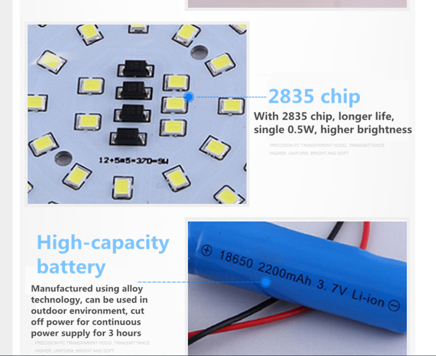 LED emergency bulb lamp led emergency bulb 5w 7W 9W 12w