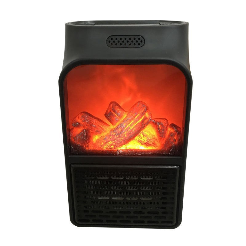 Mini Electric Fireplace Heater Electric Heater with Log Flame Effect Warm Air Heater Fanr 220V 50Hz