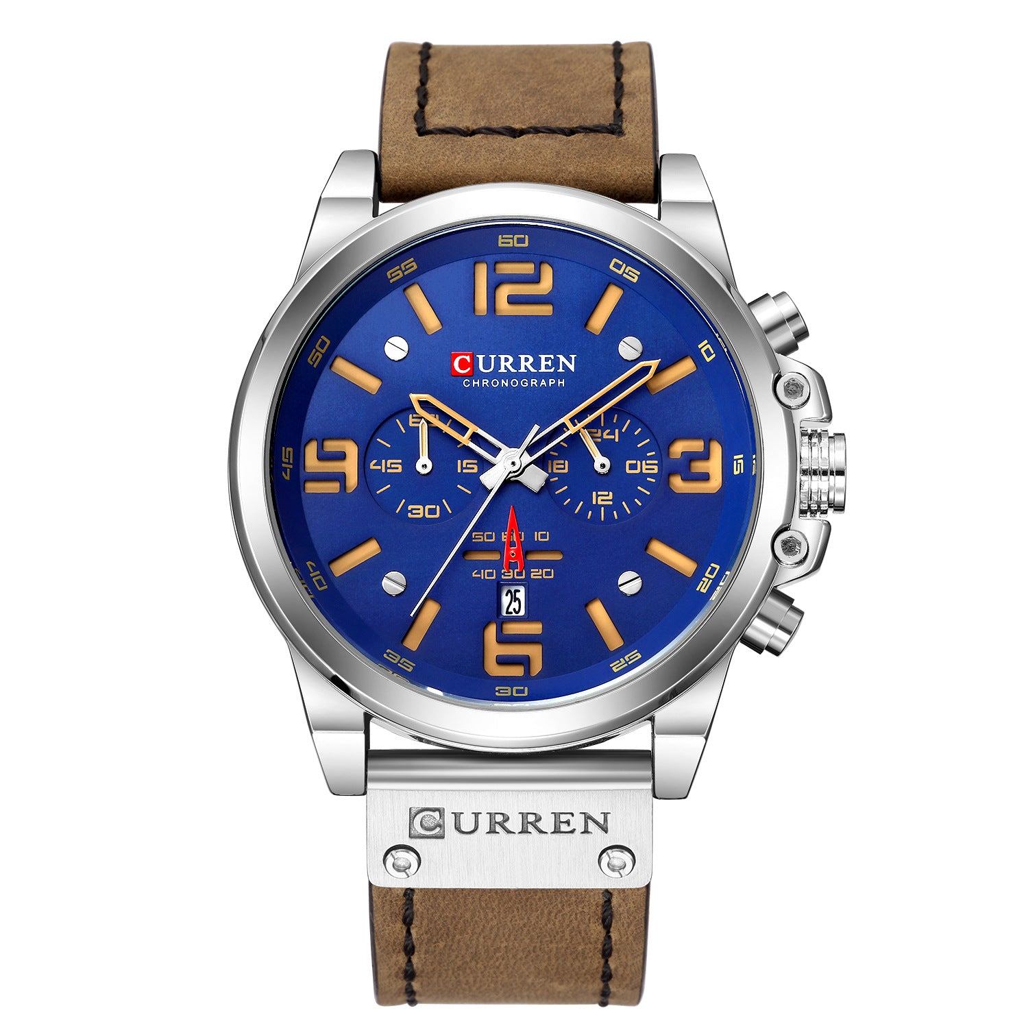 Curren/Karien 8314 Men's Watch Sports Six-pin Quartz Watch Calendar Men's Watch Waterproof Belt Watch