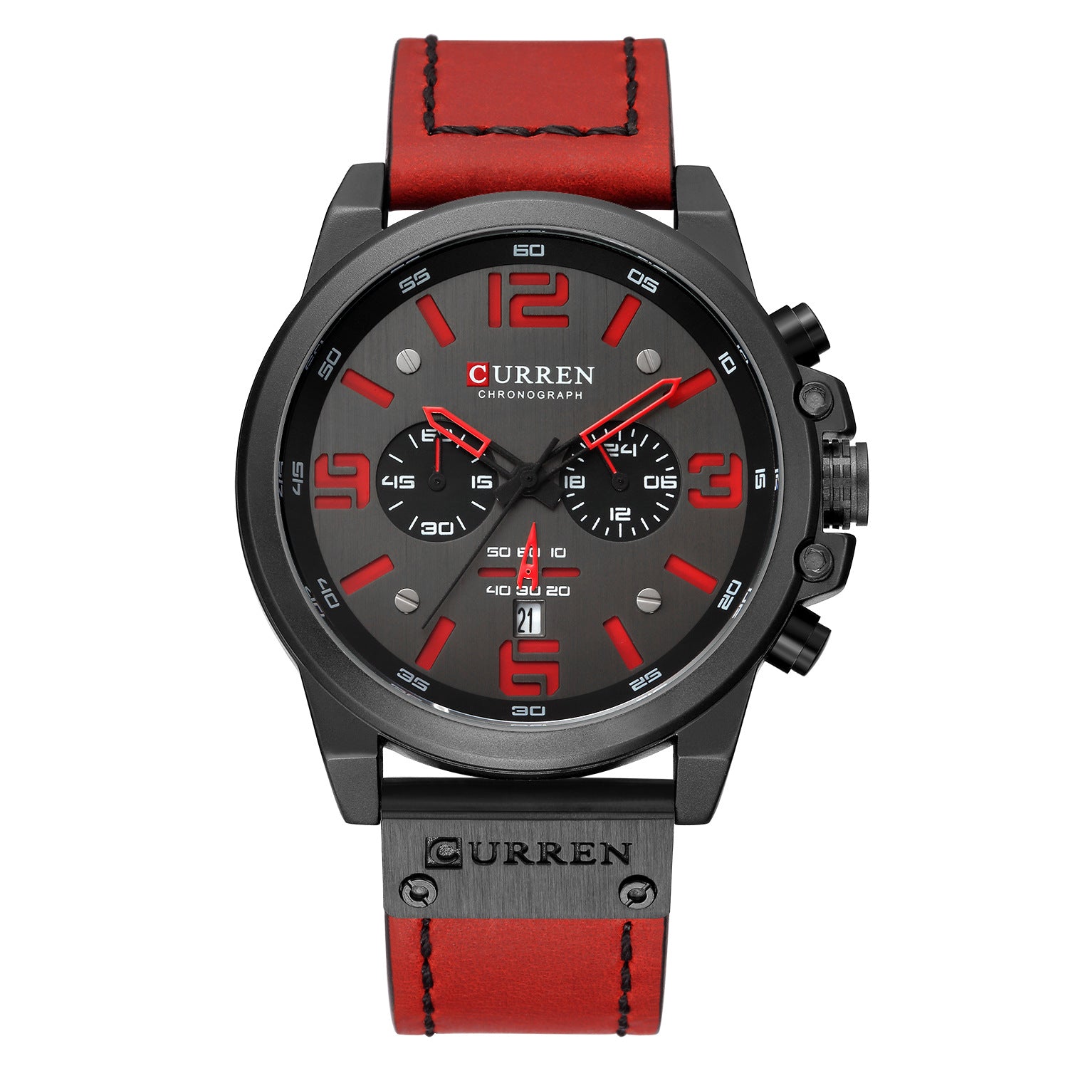 Curren/Karien 8314 Men's Watch Sports Six-pin Quartz Watch Calendar Men's Watch Waterproof Belt Watch