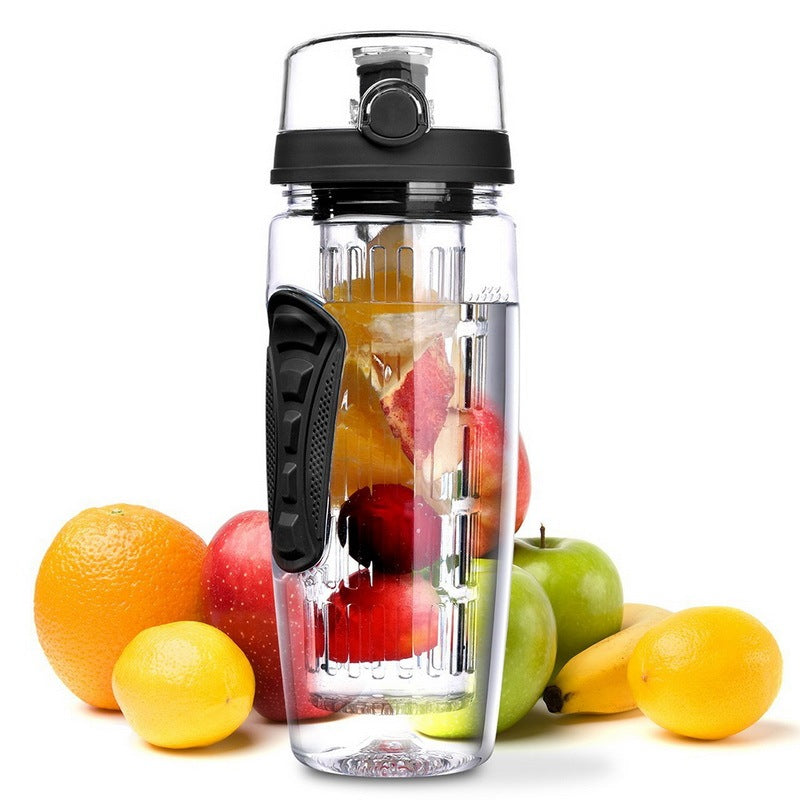 1000 ml waterfruitfles BPA-vrije plastic sportfruit-infuser Waterflessen met infuser Sapshaker Drinkfles water