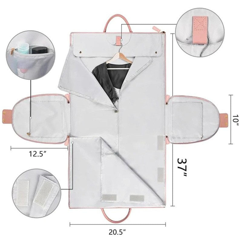 Suit Storage Travel Bag Explosion TK Hot In Stock Can Send Large Capacity PU Hand Luggage Bag