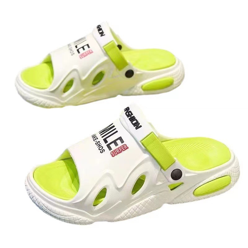 Men  Sandals Summer Slippers Sports Outdoor Driving Trend Non-slip Casual Sandals Two-way Beach Slippers