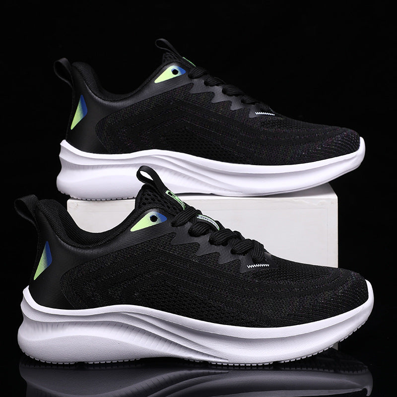 Couples Breathable Running Shoes Ultra Light Men And Women Flying Weaving Casual Sneakers