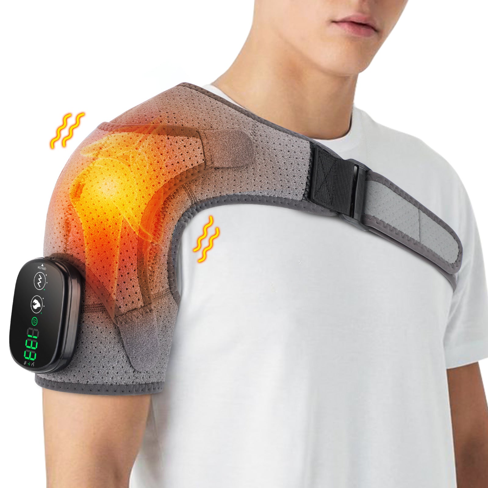 Electric Shoulder Pad For Middle-aged And Elderly Neck And Shoulder Joint Strain Heating Vibration Massage Pad