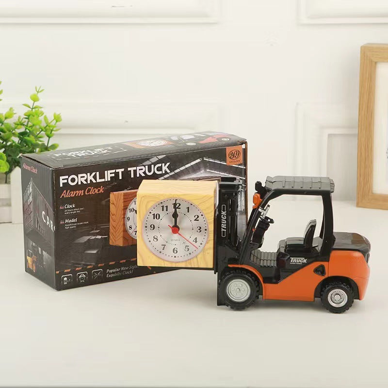 Forklift Alarm Clock Retro Nostalgic Decoration Clock Fashion Personalized Creative Alarm Clock Student Bedside Clock Home Alarm Clock