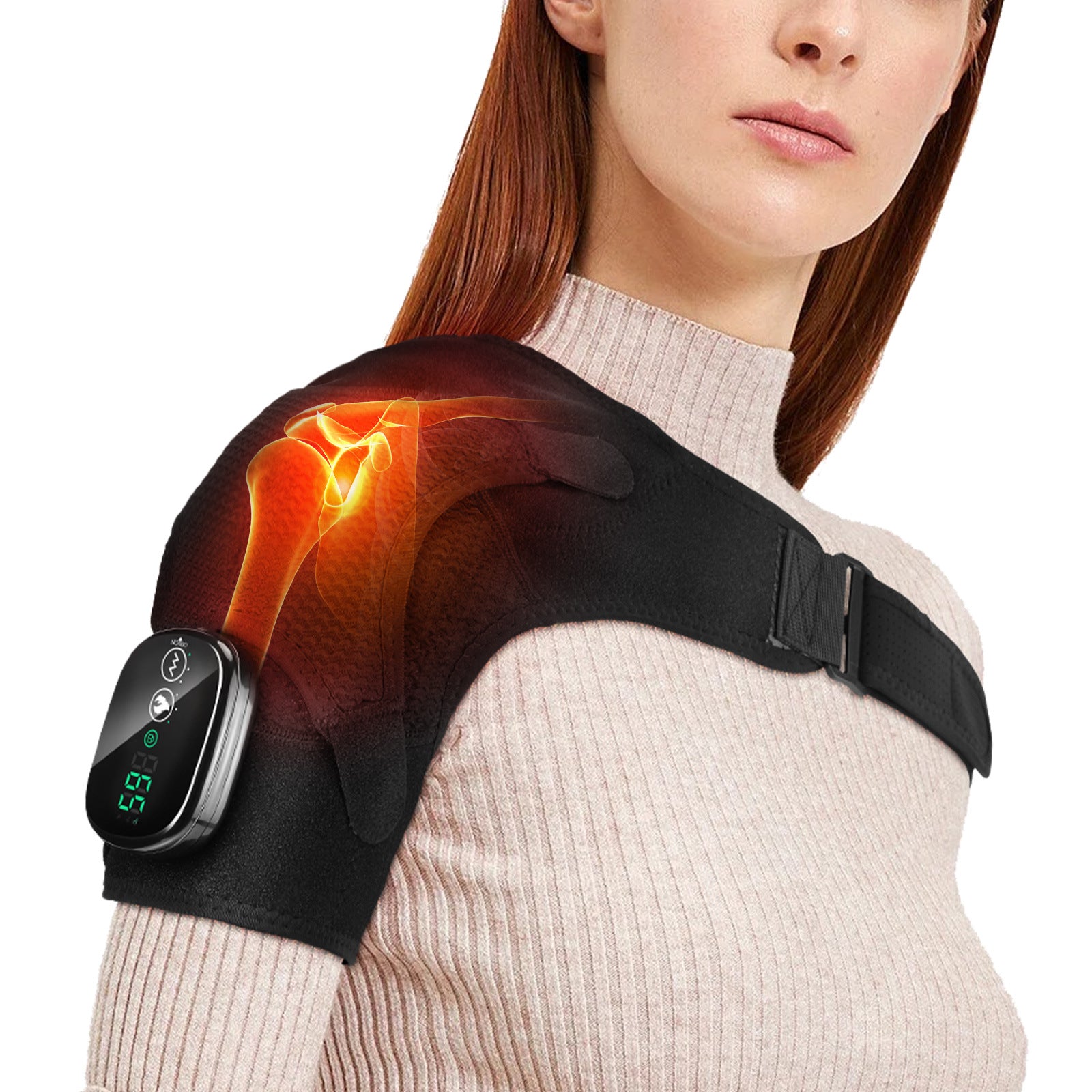 Electric Shoulder Pad For Middle-aged And Elderly Neck And Shoulder Joint Strain Heating Vibration Massage Pad