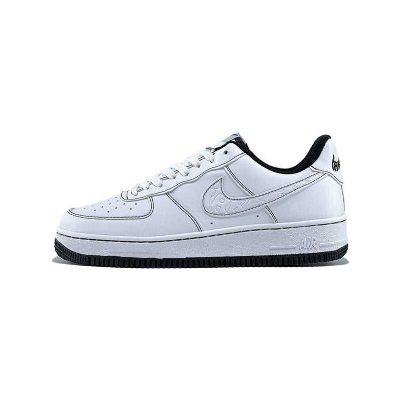 Men And Women Low-top Dunk Trendy Sneaker Casual Air Force No. 1 AF Board Shoes AJ White Shoes