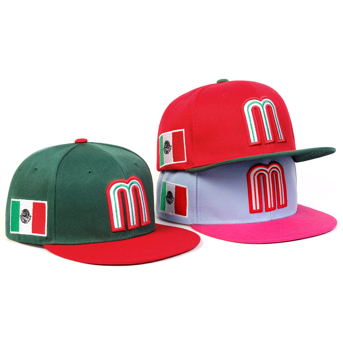 2024 World Cup Baseball Game Mexico National Team Sports Cap Hip Hop Hat Big Flag Standard Wind Car Logo Mexico