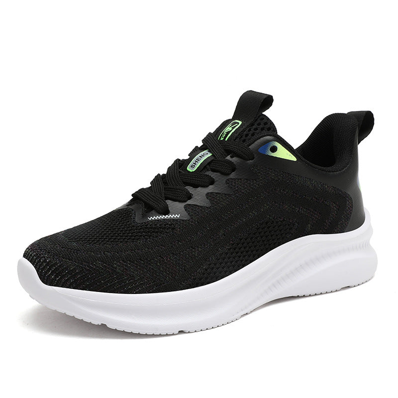 Couples Breathable Running Shoes Ultra Light Men And Women Flying Weaving Casual Sneakers