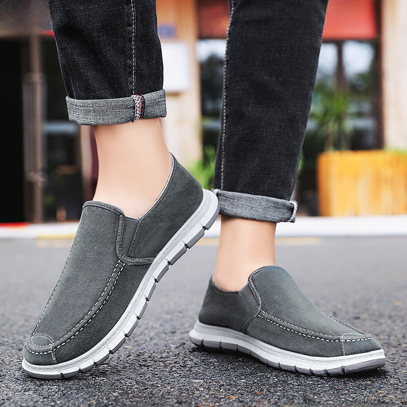 Shoes Men New Fashion Sneakers Men  Student Shoes Trendy Board Shoes Slip-on Casual Breathable Cloth Shoes