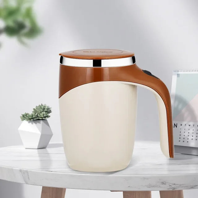 Automatic Stirring Cup Mug Rechargeable Portable Coffee Electric Stirring Stainless Steel Rotating Magnetic Home Drinking Tools