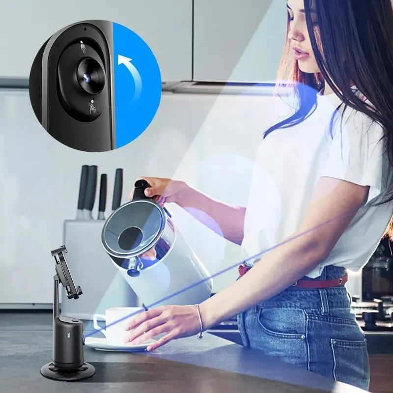 360 Auto Face Tracking Gimbal AI Smart Gimbal Gezicht Tracking Auto Telefoon Houder Voor Smartphone Video Vlog Live Stabilisator Statief