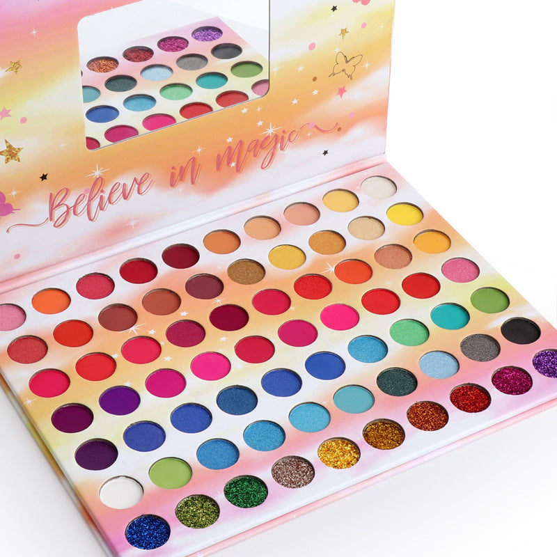 70 color Glitter  Metal Waterproof Eyeshadow Palette