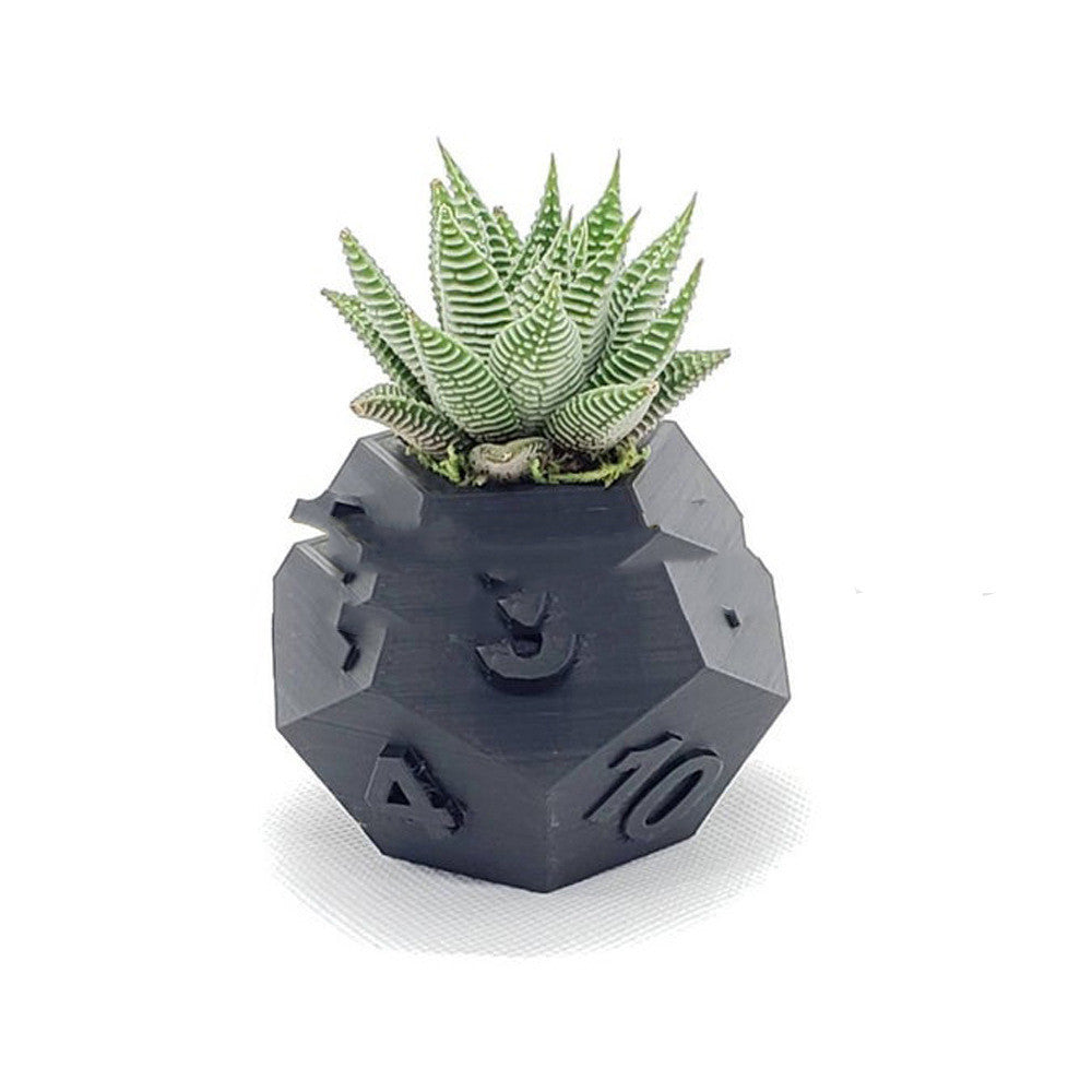 3D-geprinte plantenpot tafelblad RPG dobbelstenen succulente plantenbak set huisdecoratie multifunctionele tuin bloempot