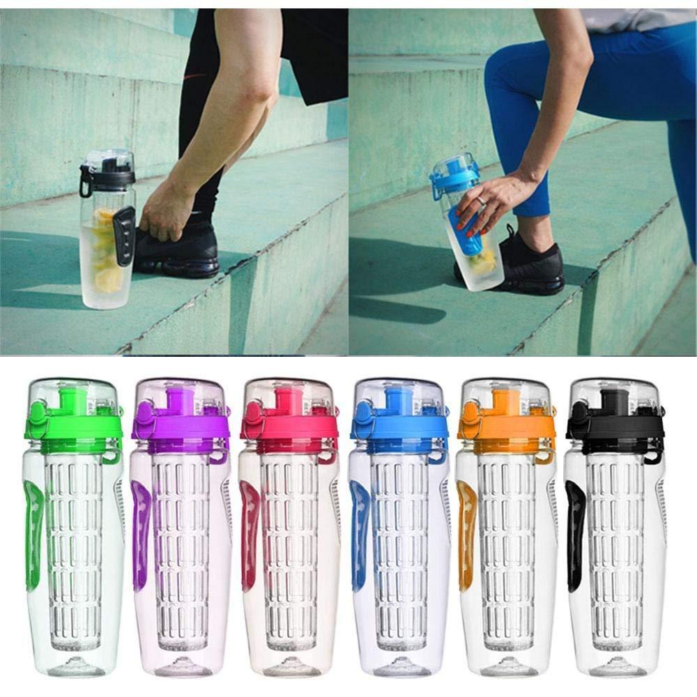 1000 ml waterfruitfles BPA-vrije plastic sportfruit-infuser Waterflessen met infuser Sapshaker Drinkfles water