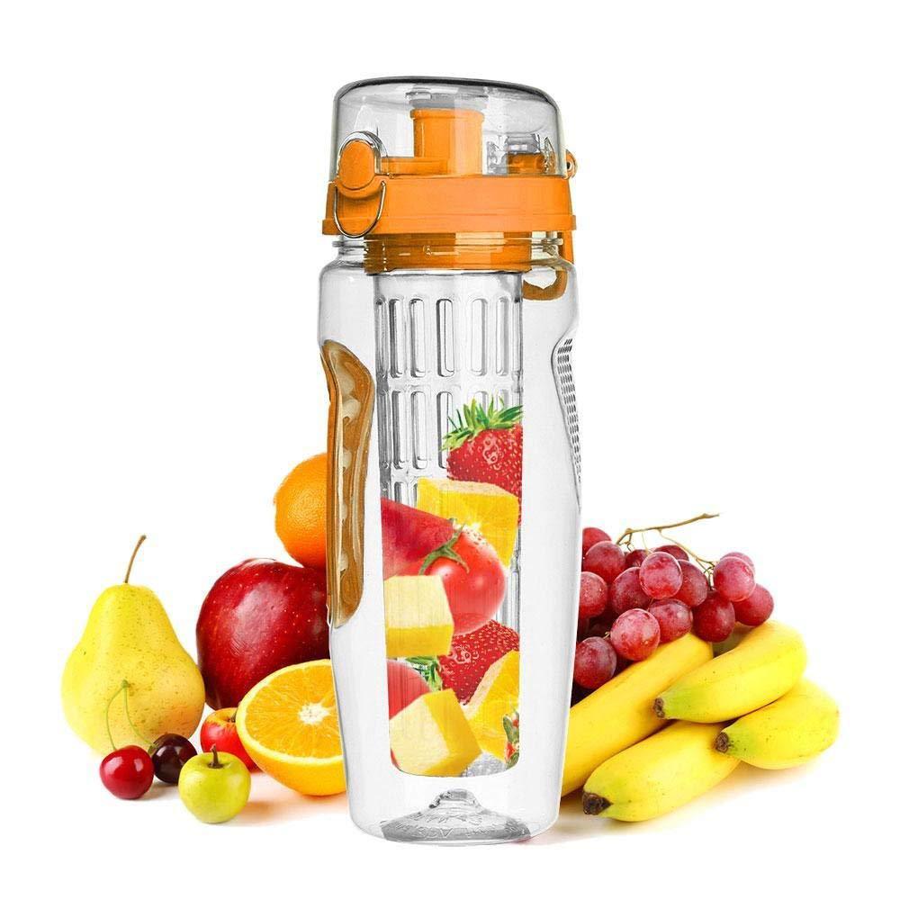 1000 ml waterfruitfles BPA-vrije plastic sportfruit-infuser Waterflessen met infuser Sapshaker Drinkfles water