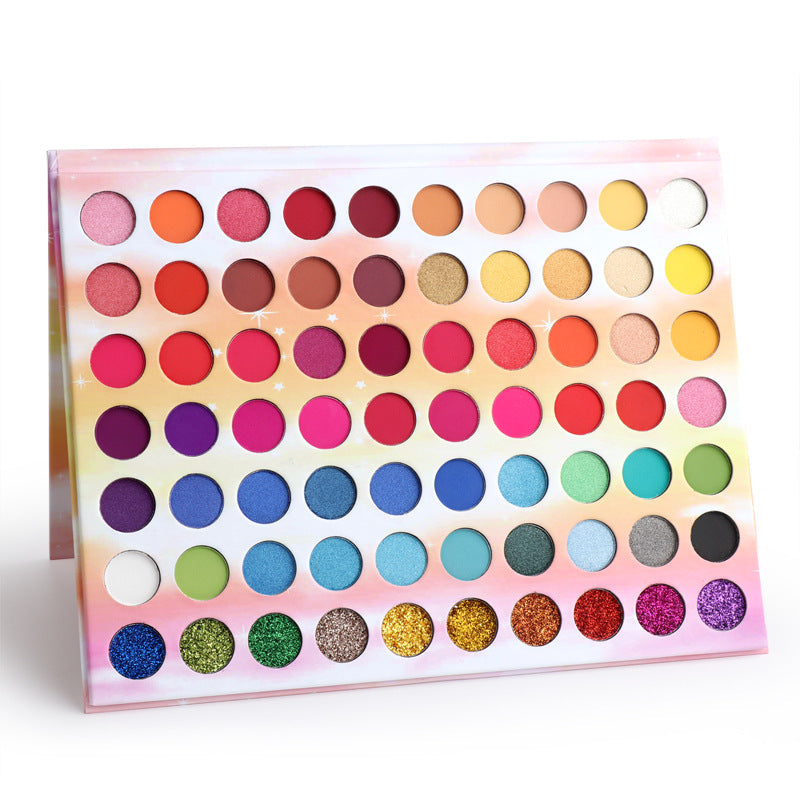 70 color Glitter  Metal Waterproof Eyeshadow Palette