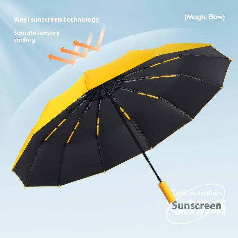 Automatic Sun Umbrella Dual-use Sun Protection