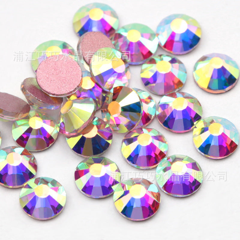 1440 Pice A Pack Of Crystal Glass Flat Diamond Nail Art Rhinestone Color Round Diy Jewelry Accessories