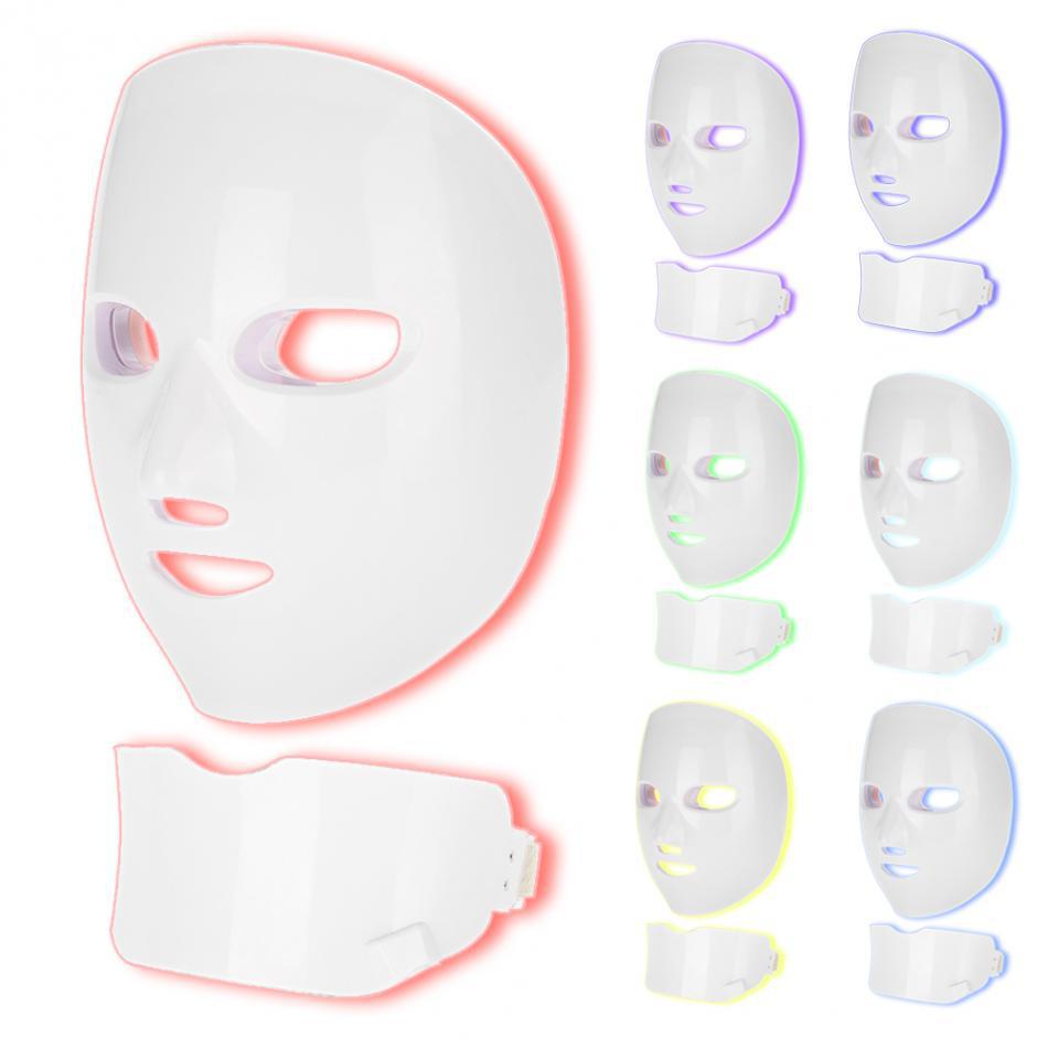 7 Color Light LED Beauty Light Mask Instrument Bio-photon Repair Skin Beauty Optical Skin Rejuvenation Red Mask