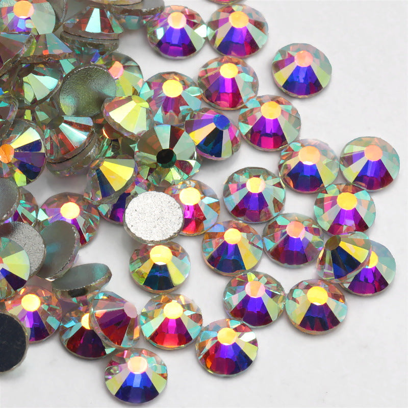 1440 Pice A Pack Of Crystal Glass Flat Diamond Nail Art Rhinestone Color Round Diy Jewelry Accessories