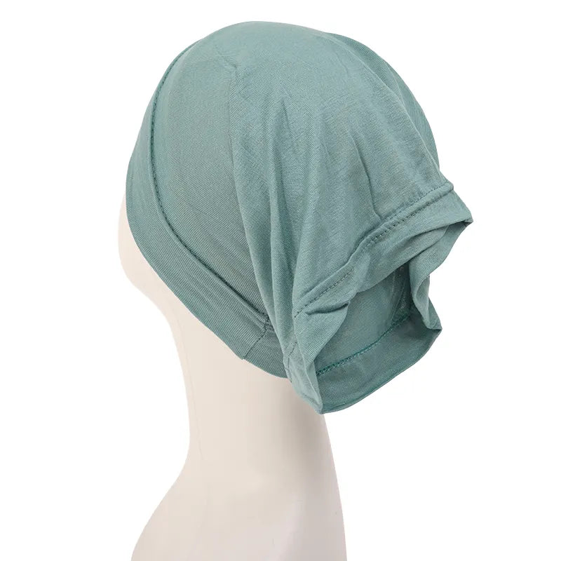 Fashion Muslim Hijab Caps Solid Underscarf Women Veil Modal Cotton Hijab Muslim Scarf Turbans Head  Women&#039;s Hijabs Hat Islamic