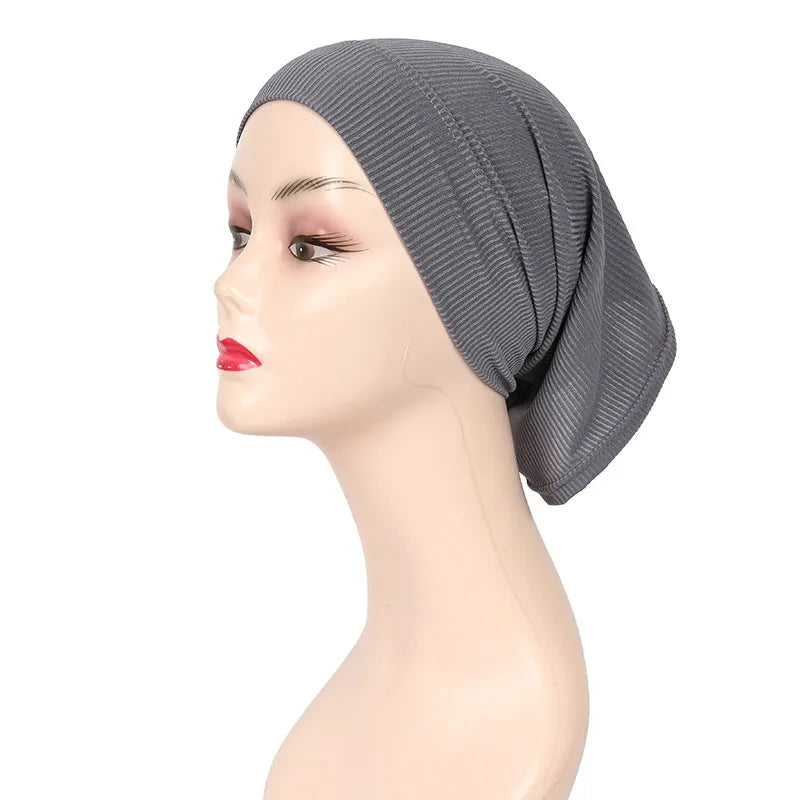 Mode Moslim Hijab Caps Solid Underscarf Vrouwen Sluier Modale Katoen Hijab Moslim Sjaal Tulbanden Hoofd Vrouwen Hijaabs Hoed Islamitische 