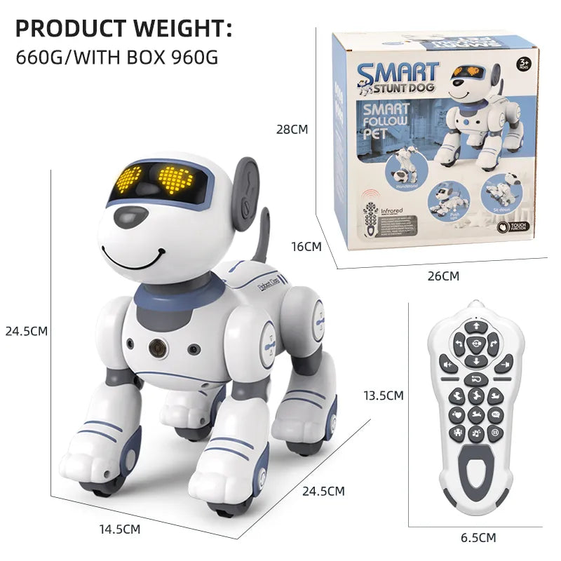 RC Robot Electronic Dog Stunt Dog Voice Command Programmable Touch-sense Music Song Robot Dog for Children&#039;s Toys