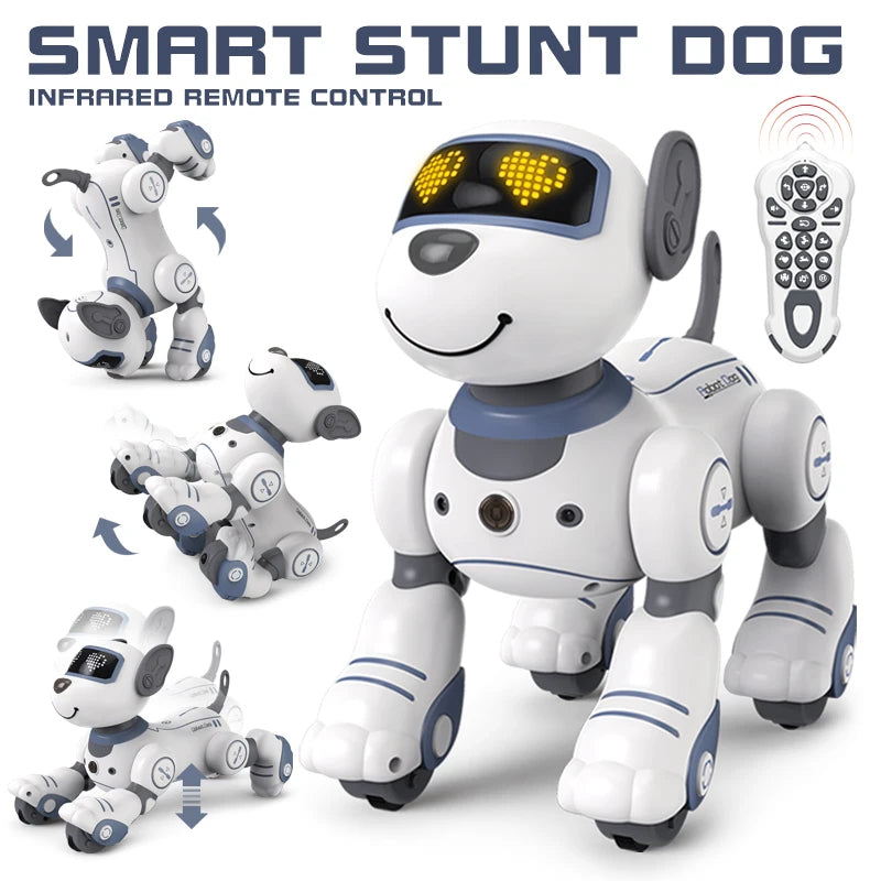 RC Robot Electronic Dog Stunt Dog Voice Command Programmable Touch-sense Music Song Robot Dog for Children&#039;s Toys