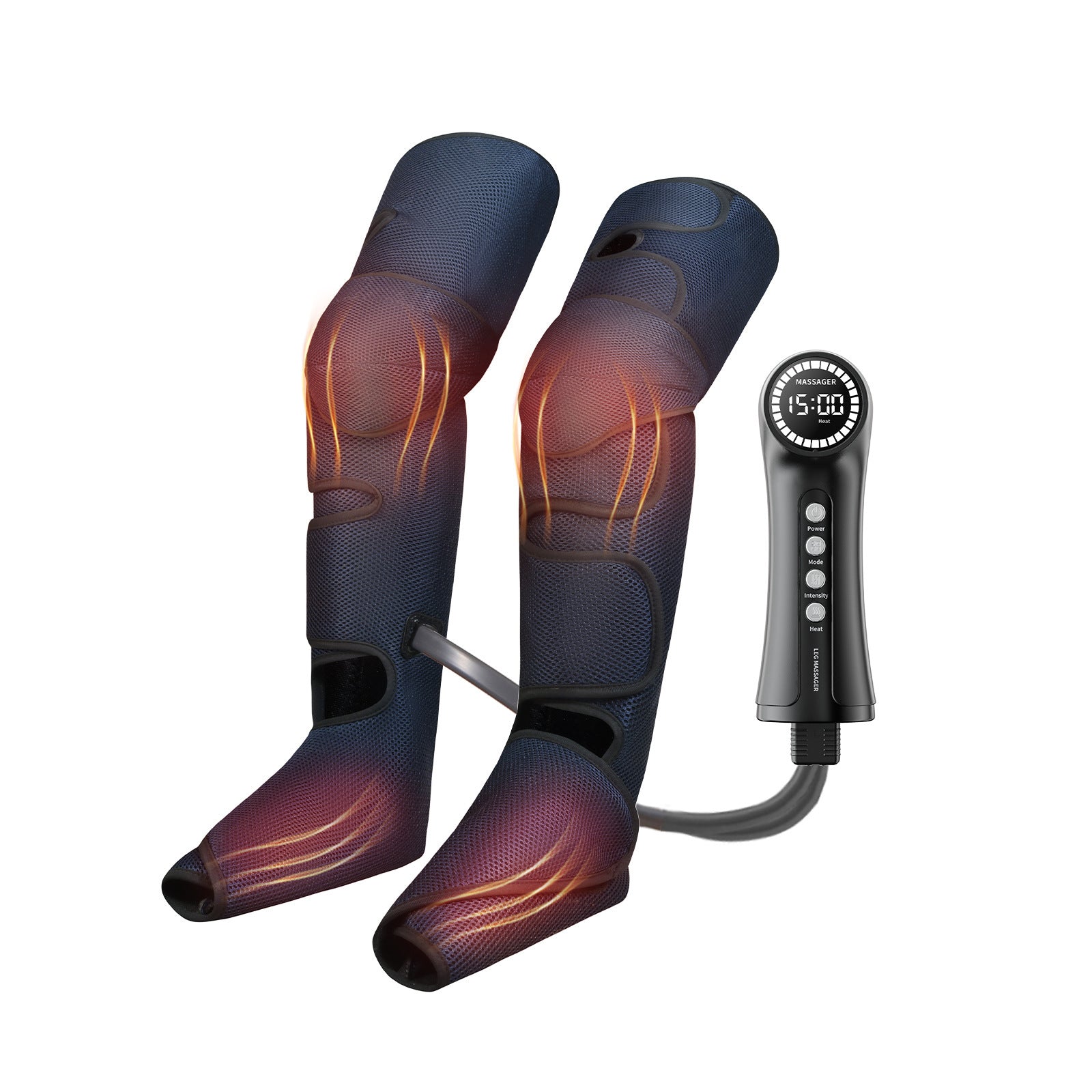 Air Wave Three-section Full Air Bag Vibration Heating Leg Massager Knee Thigh Calf Foot Massage Leg Beauty Instrument